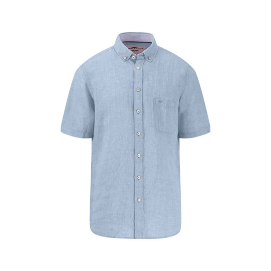 Fynch-Hatton Γαλάζιο Πουκάμισο Button Down 100% Linen - 1504  6001