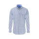Fynch-Hatton Μπλε Πουκάμισο Button Down Ριγέ - 1504  6140