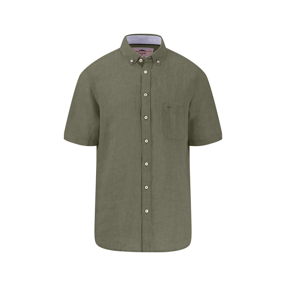 Fynch-Hatton Λαδί Πουκάμισο Button Down 100% Linen - 1504  6001
