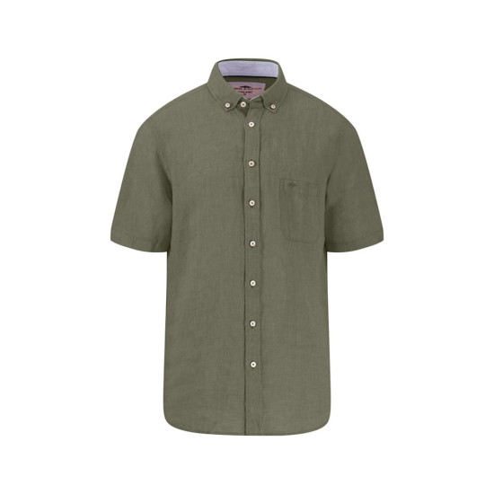 Fynch-Hatton Λαδί Πουκάμισο Button Down 100% Linen - 1504  6001