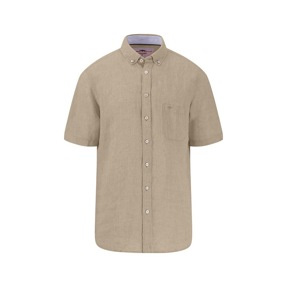 Fynch-Hatton Μπεζ Πουκάμισο Button Down 100% Linen - 1504  6001