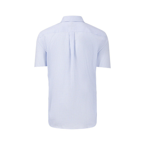 Fynch-Hatton Γαλάζιο Πουκάμισο Καρό Button Down - 1613  5501