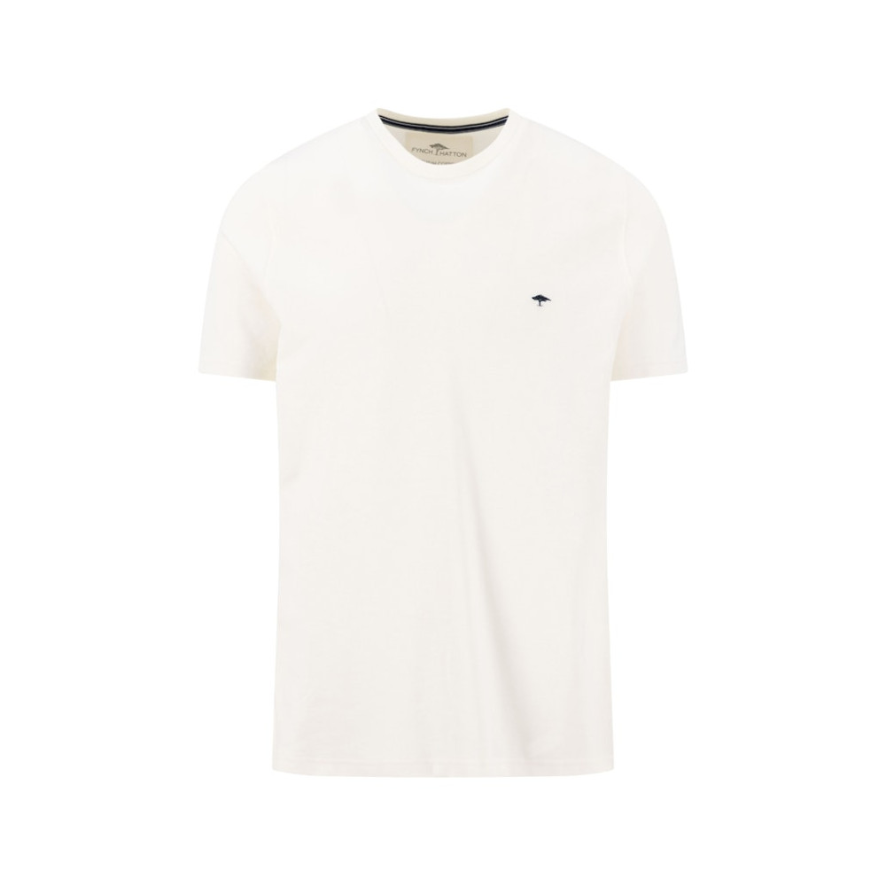 Fynch-Hatton Λευκό T-shirt C Neck - 1603  1707