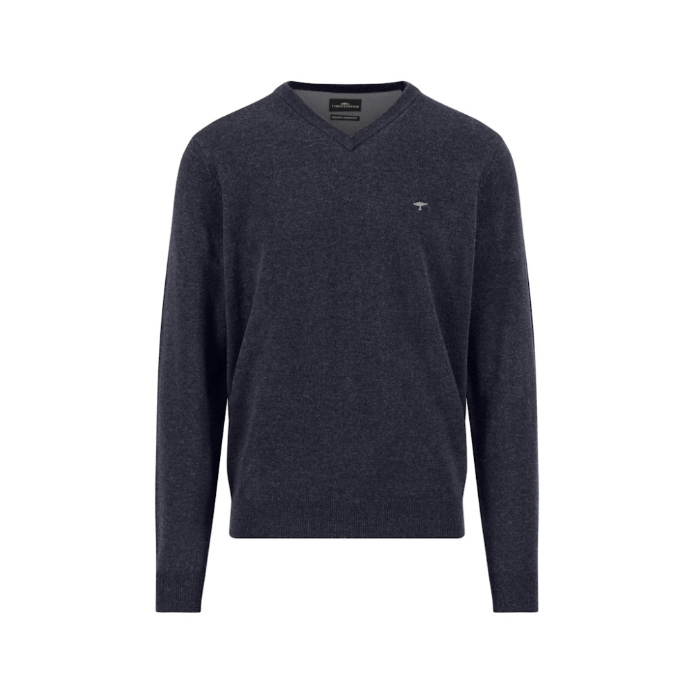 Fynch-Hatton Μπλε Πουλόβερ C Neck 100% Wool - 1510  302