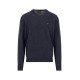 Fynch-Hatton Μπλε Πουλόβερ C Neck 100% Wool - 1510  302