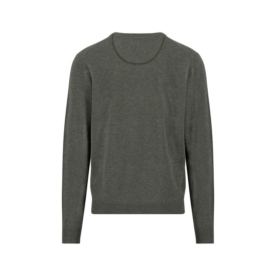 Fynch-Hatton Λαδί Πουλόβερ C Neck 100% Wool - 1510  302