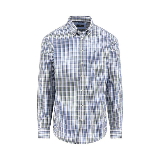 Fynch-Hatton Μπλε Πουκάμισο Button Down - 1514  5750