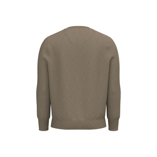 Fynch-Hatton Μπεζ Πουλόβερ C Neck 100% Wool - 1510  302