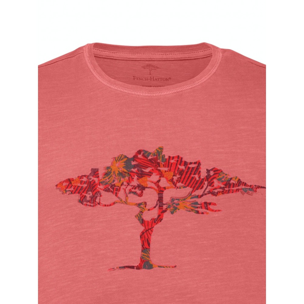 Fynch-Hatton Κόκκινο T-shirt C Neck - 1122  1840