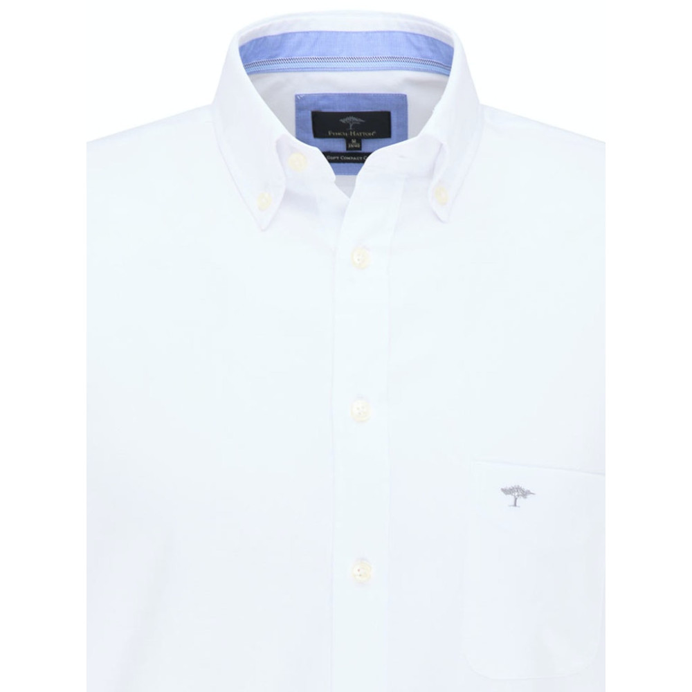 Fynch-Hatton Λευκό Πουκάμισο Button Down - 1122  5000
