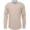 FYNCH HATTON Μπεζ Πουκάμισο Button Down 100% Linen - 1122 6030