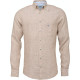 FYNCH HATTON Μπεζ Πουκάμισο Button Down 100% Linen - 1122 6030