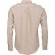 FYNCH HATTON Μπεζ Πουκάμισο Button Down 100% Linen - 1122 6030