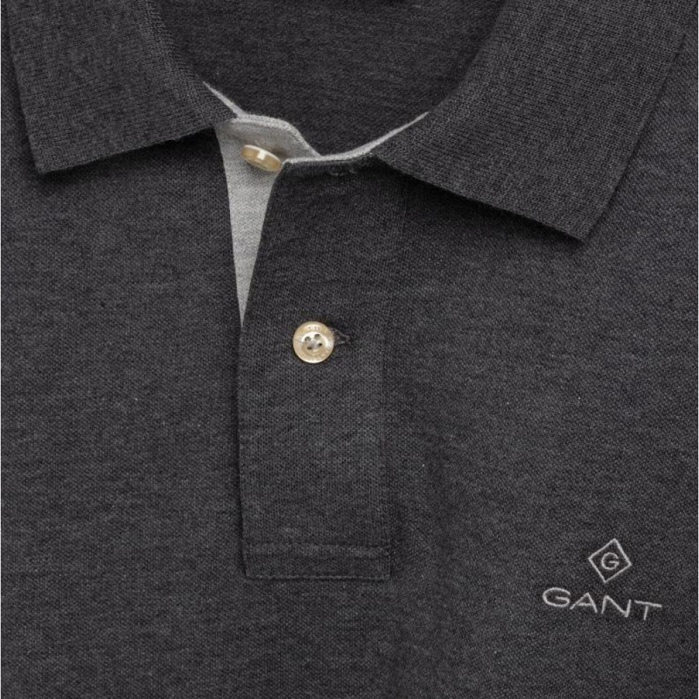 Gant Γκρι Μακρυμάνικο polo - 3G2055003