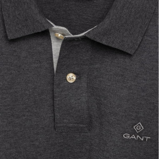 Gant Γκρι Μακρυμάνικο polo - 3G2055003