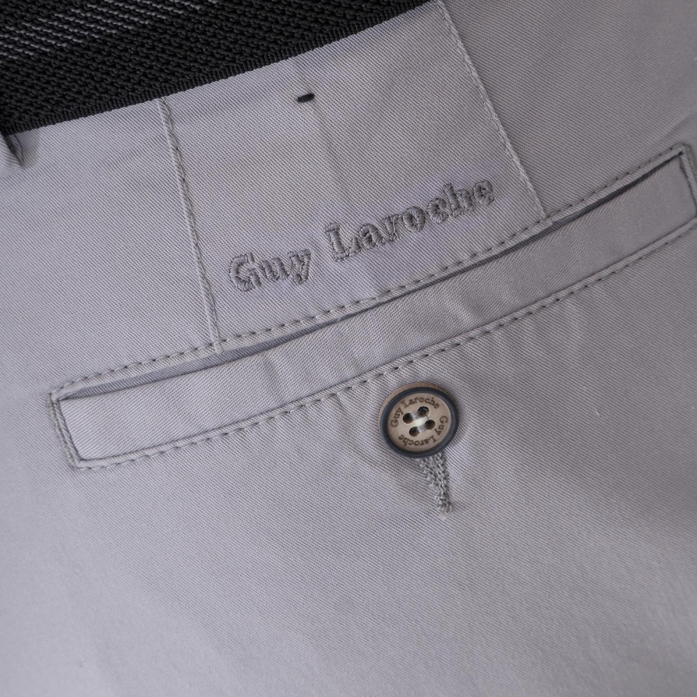 GUY LAROCHE - Παντελόνι Chino με Ζώνη GL2115168/71155 Γκρι