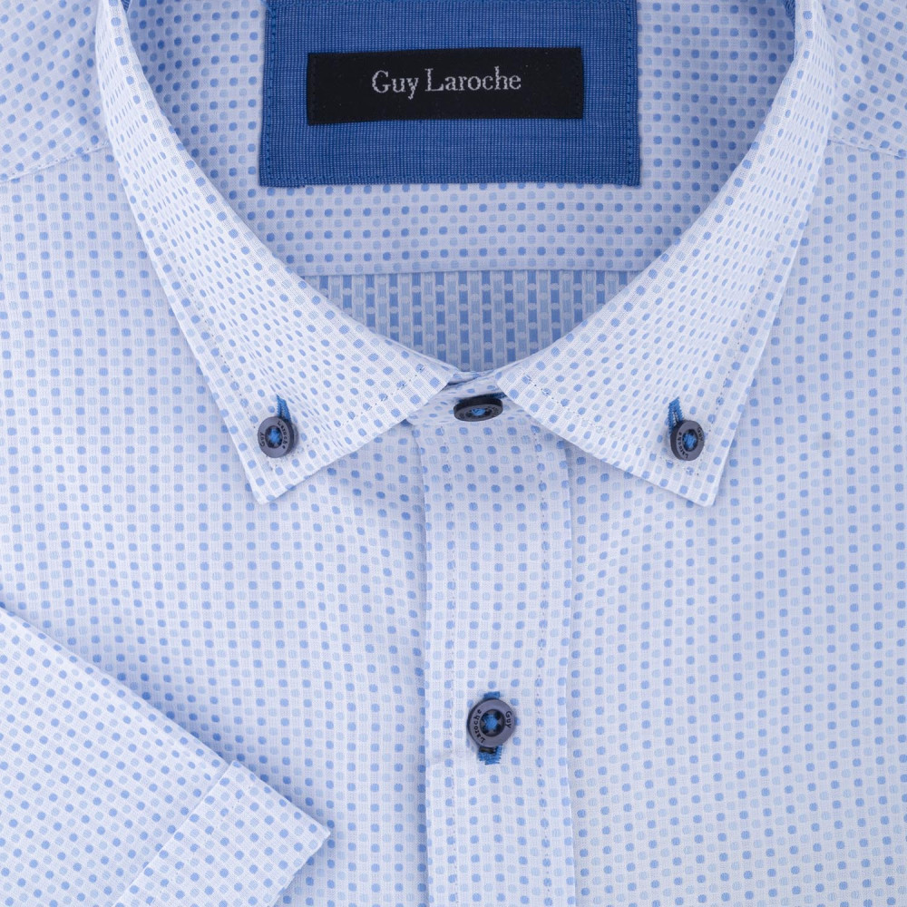 GUY LAROCHE - Πουκάμισο Μικροσχέδιο Slim Fit GL2118303/SL Γαλάζιο