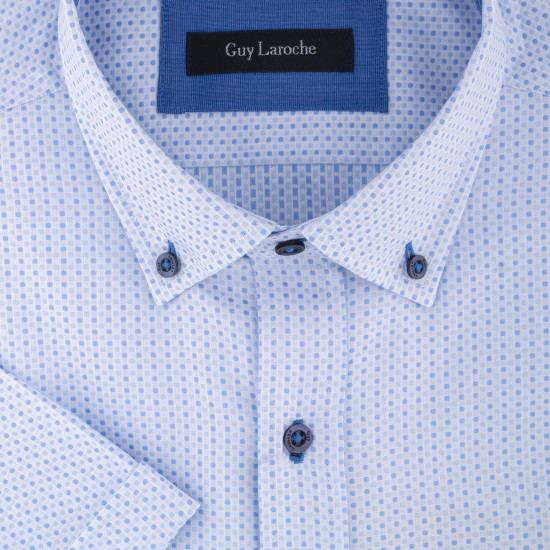GUY LAROCHE - Πουκάμισο Μικροσχέδιο Slim Fit GL2118303/SL Γαλάζιο