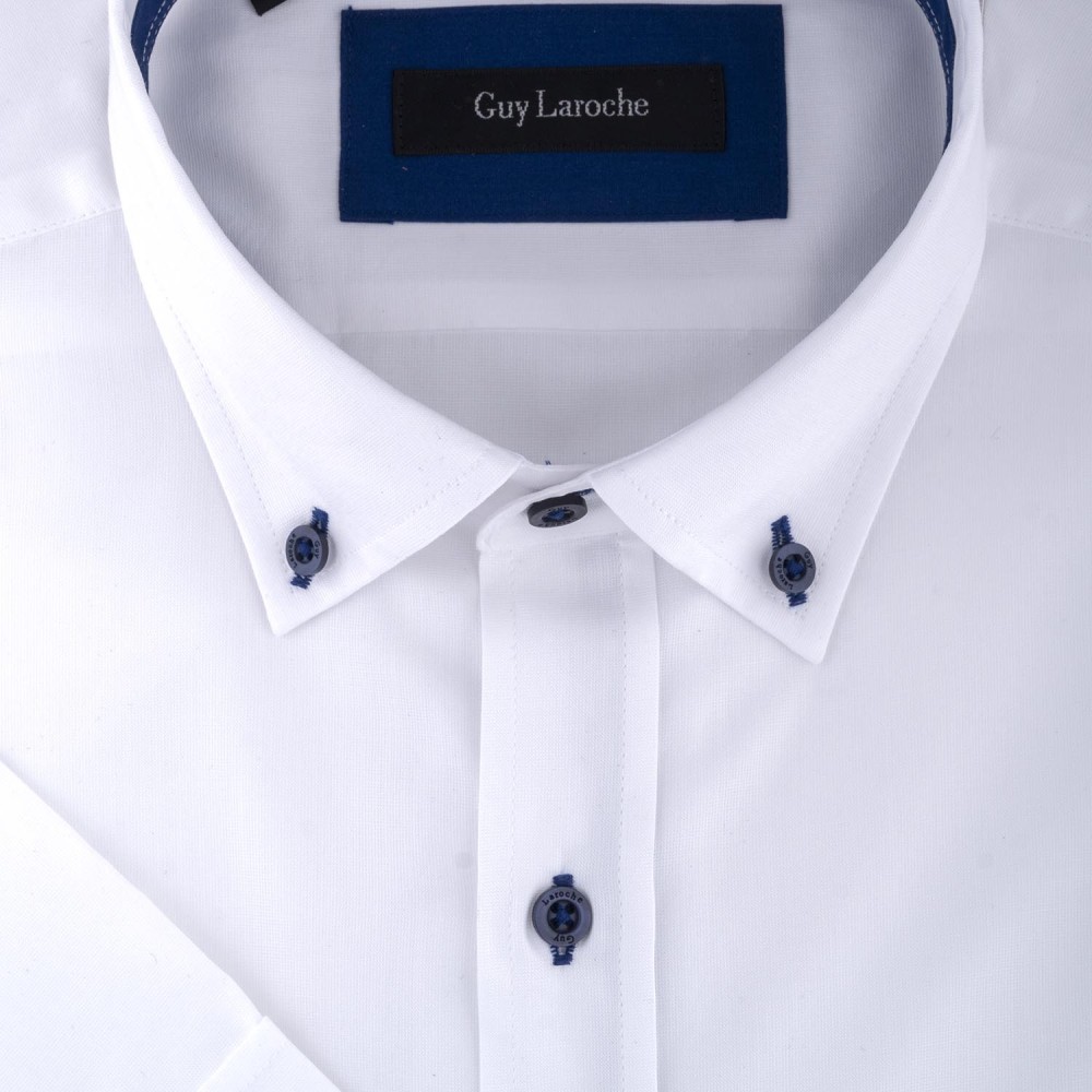 GUY LAROCHE Λευκό Πουκάμισο Button Down - GL2118309/BDKM