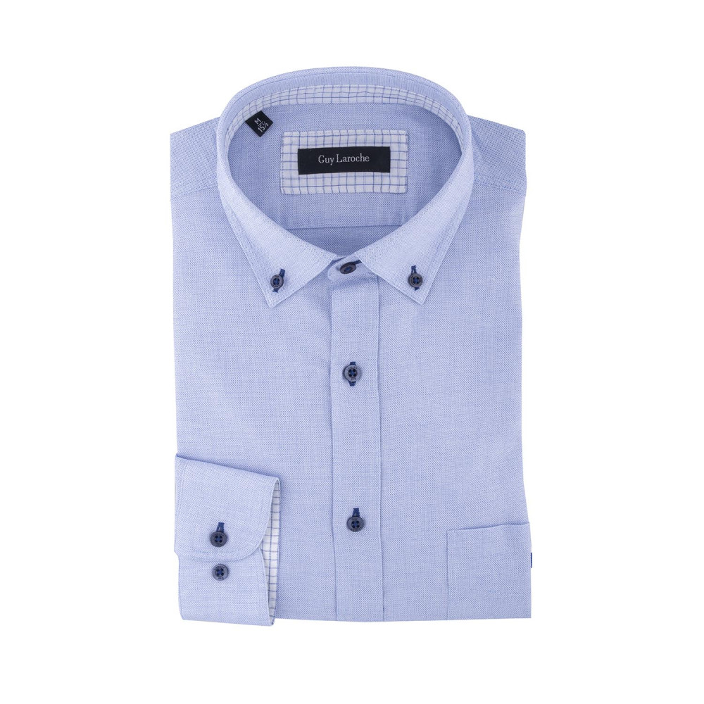 GUY LAROCHE - Πουκάμισο Regular Fit Button Down GL2118391/BD Γαλάζιο