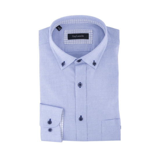 GUY LAROCHE - Πουκάμισο Regular Fit Button Down GL2118391/BD Γαλάζιο
