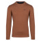 GUY LAROCHE Πλεκτή Μπλούζα Round Neck 100% Cotton GL2129201 Ταμπά