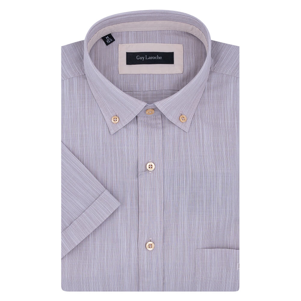 Guy Laroche Γκρι Ανοιχτό Πουκάμισο Button Down - GL2218232/BDSS