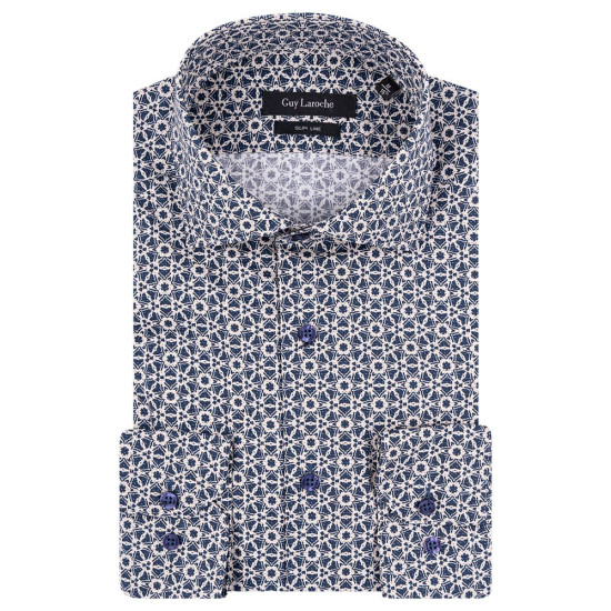Guy Laroche Μπλε Πουκάμισο Με Σχέδιο - GL2228313/SL