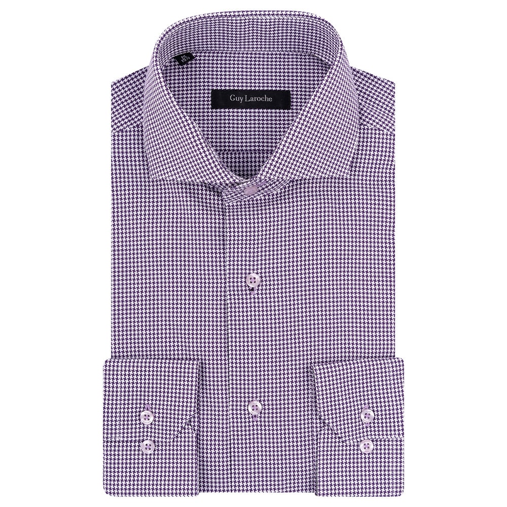 Guy Laroche Μωβ Πουκάμισο Με Μικροσχέδιο - GL2228333/CL