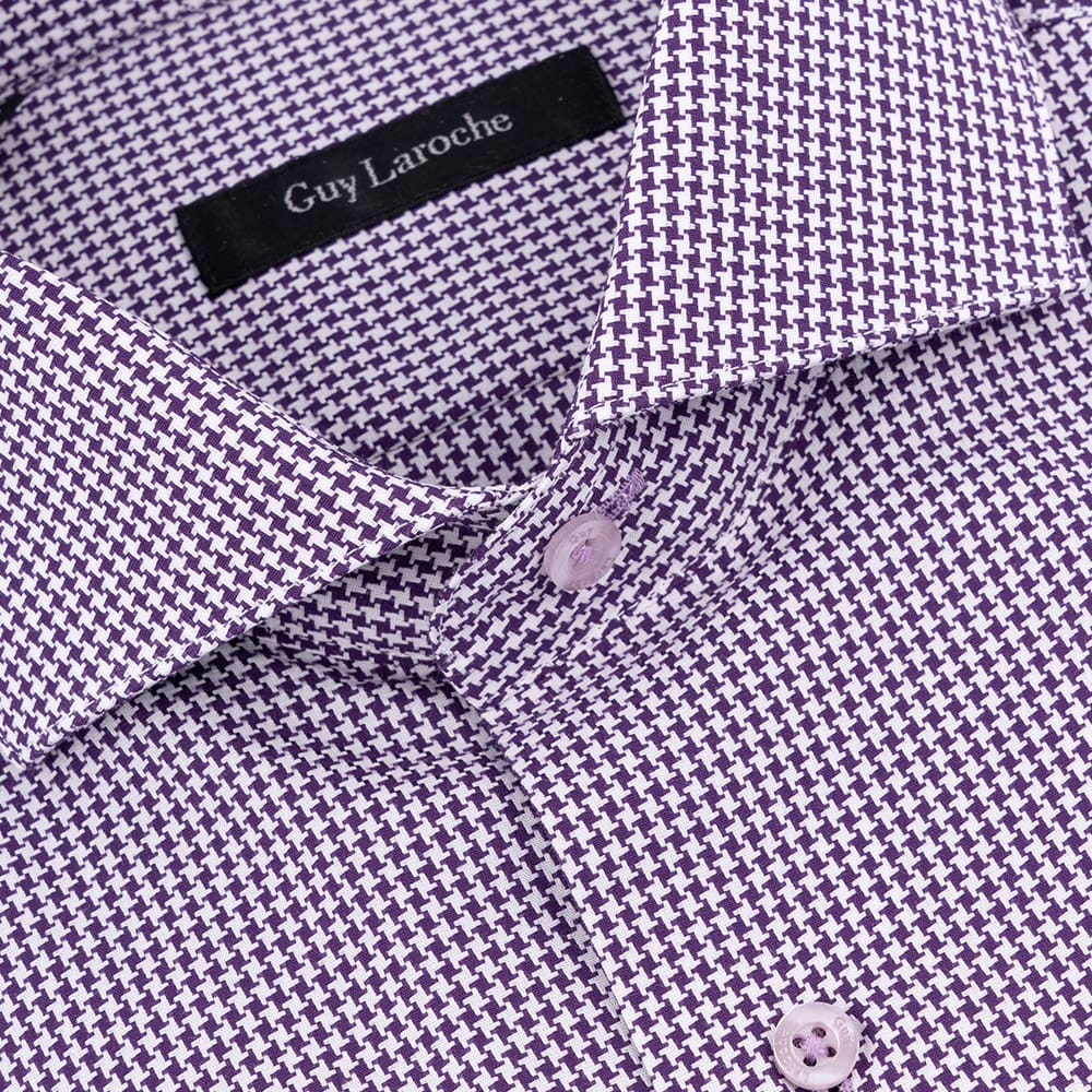 Guy Laroche Μωβ Πουκάμισο Με Μικροσχέδιο - GL2228333/CL
