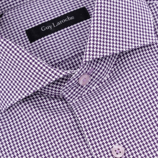 Guy Laroche Μωβ Πουκάμισο Με Μικροσχέδιο - GL2228333/CL