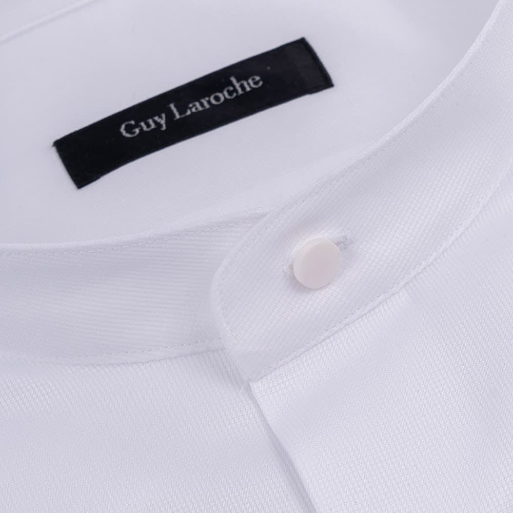 Guy Laroche Πουκάμισο 100% Cotton Μάο GL2318401/MAOB Λευκό