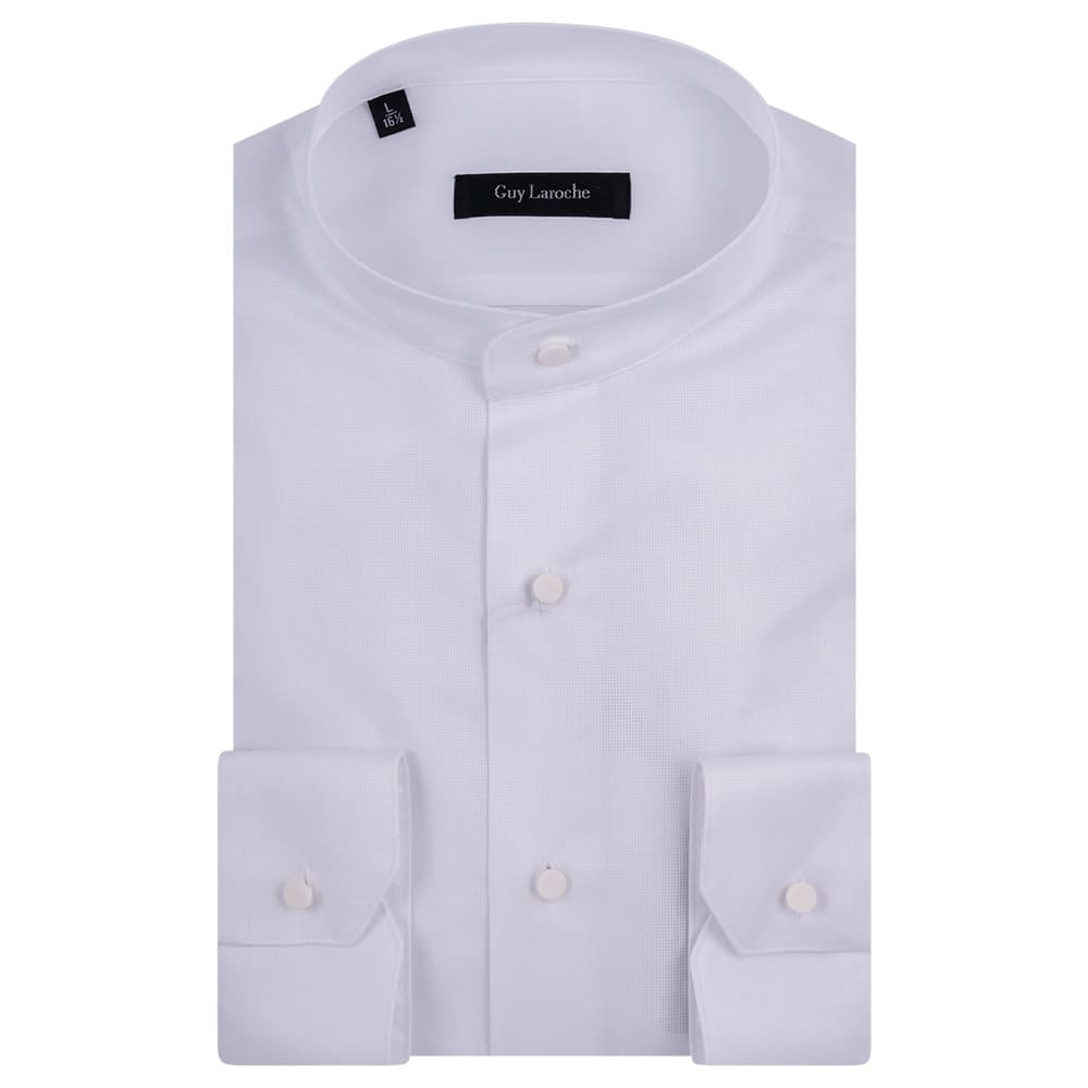 Guy Laroche Πουκάμισο 100% Cotton Μάο GL2318401/MAOB Λευκό