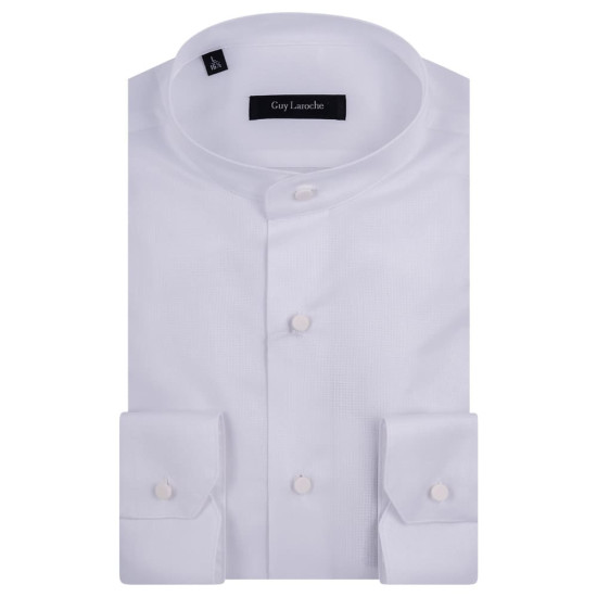 Guy Laroche Πουκάμισο 100% Cotton Μάο GL2318401/MAOB Λευκό