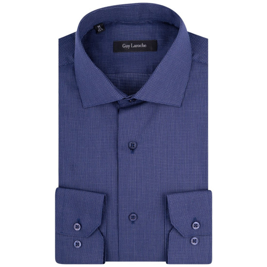 Guy Laroche Μπλε Πουκάμισο Με Μικροσχέδιο - GL2328231/SL