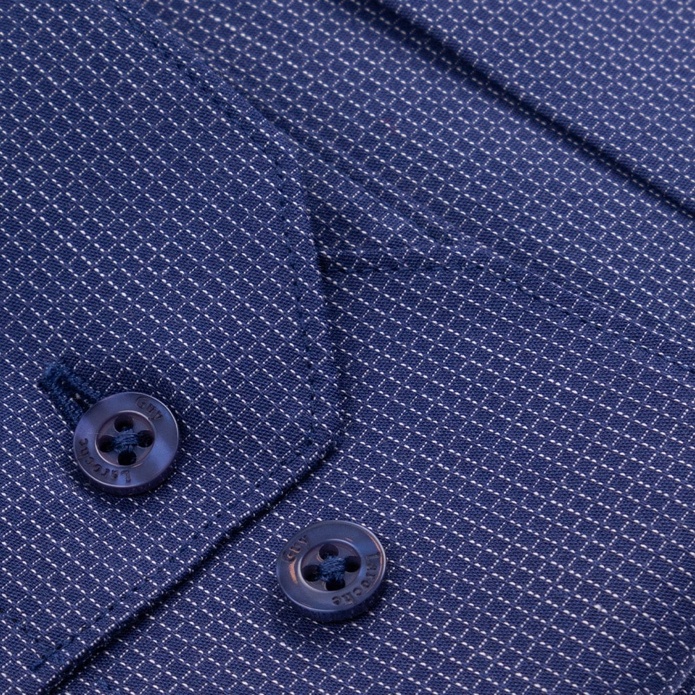 Guy Laroche Μπλε Πουκάμισο Με Μικροσχέδιο - GL2328231/SL