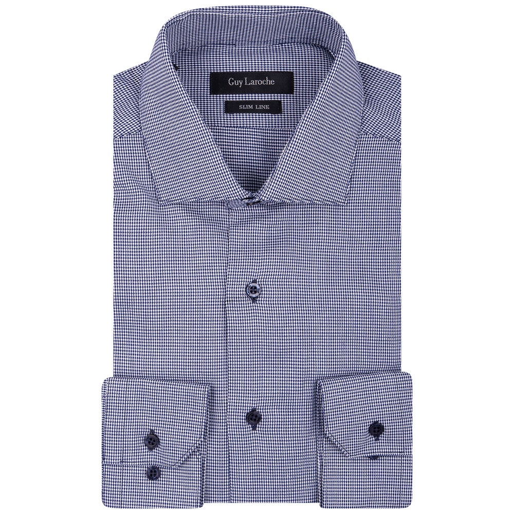 Guy Laroche Μπλε Πουκάμισο Με Μικροσχέδιο - GL2328258/SL