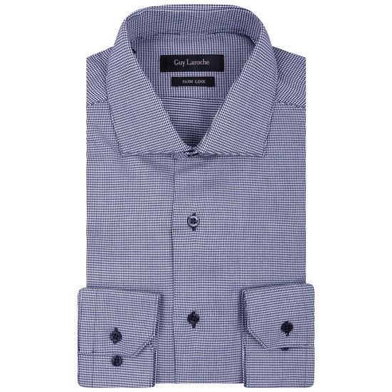Guy Laroche Μπλε Πουκάμισο Με Μικροσχέδιο - GL2328258/SL