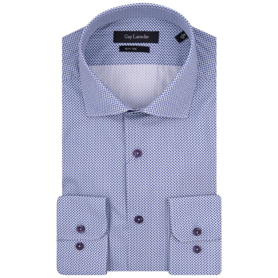 Guy Laroche Μπλε Πουκάμισο Με Μικροσχέδιο - GL2328293/SL