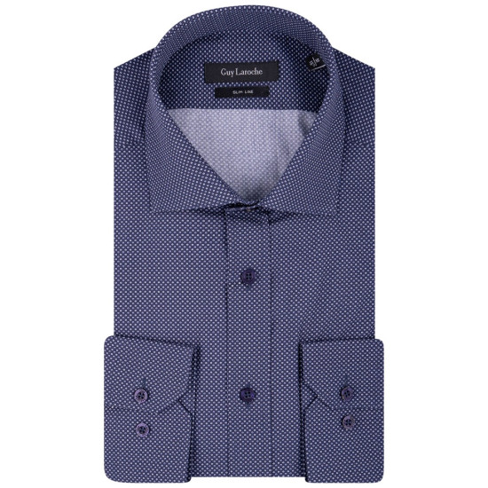 Guy Laroche Μπλε Πουκάμισο Με Μικροσχέδιο - GL2328294/SL