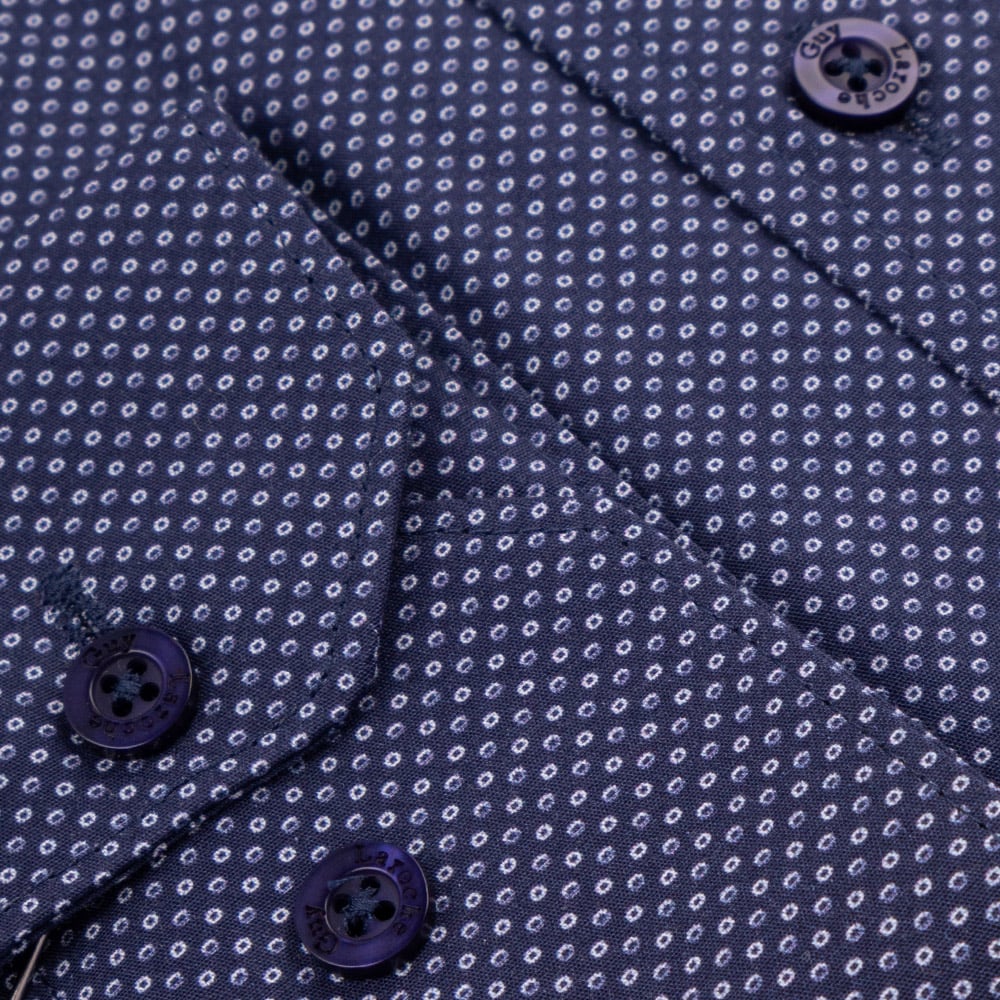 Guy Laroche Μπλε Πουκάμισο Με Μικροσχέδιο - GL2328294/SL