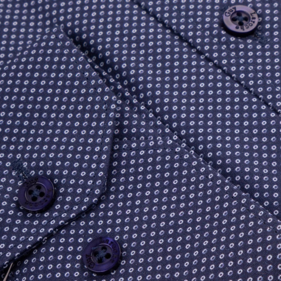 Guy Laroche Μπλε Πουκάμισο Με Μικροσχέδιο - GL2328294/SL