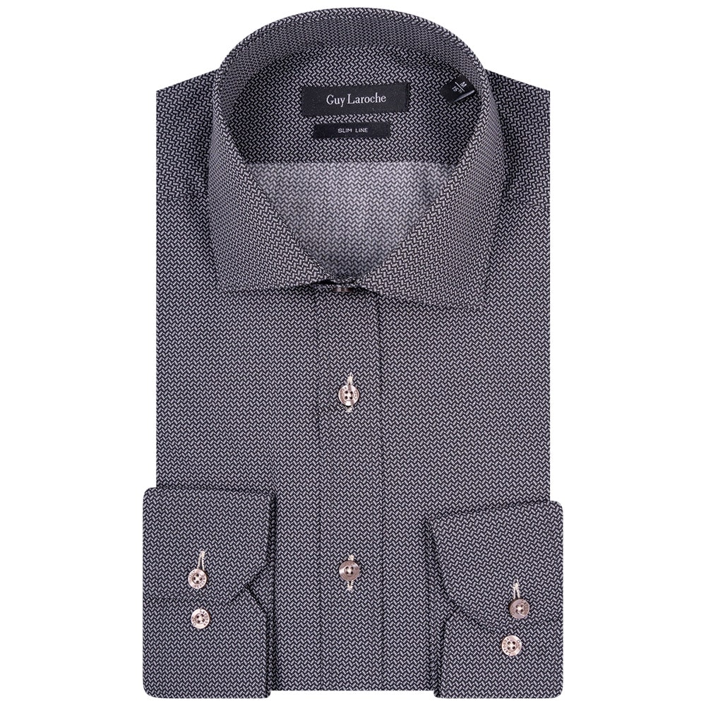 Guy Laroche Μαύρο Πουκάμισο Με Μικροσχέδιο - GL2328710/SL