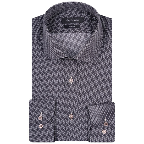 Guy Laroche Μαύρο Πουκάμισο Με Μικροσχέδιο - GL2328710/SL