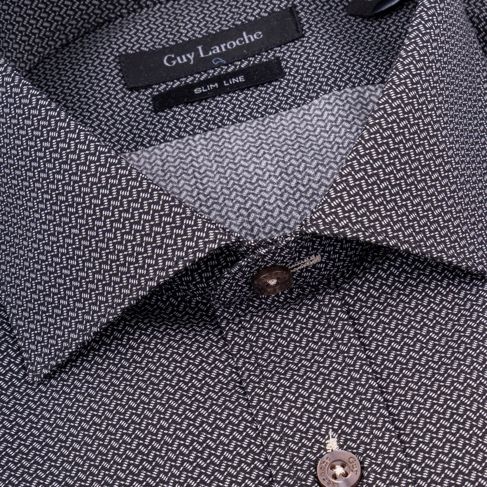 Guy Laroche Μαύρο Πουκάμισο Με Μικροσχέδιο - GL2328710/SL