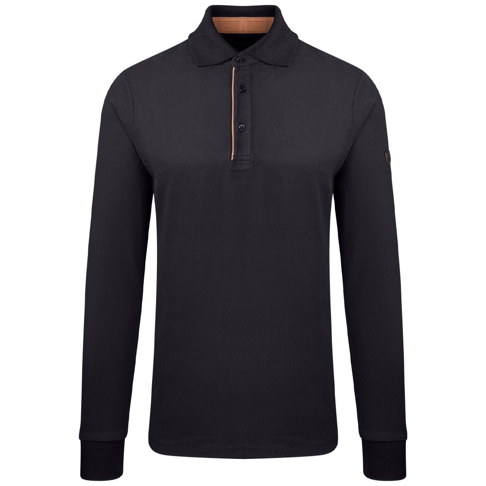 Guy Laroche Μαύρο Μακρυμάνικο polo - GL2329101-1