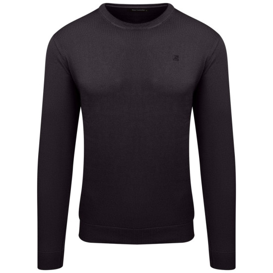 Guy Laroche Πλεκτό O-Neck 100% Cotton GL2329201 Μαύρο