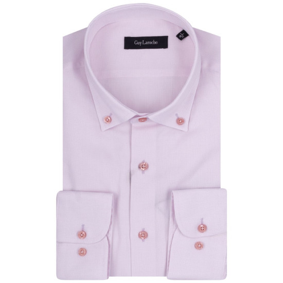 Guy Laroche Ροζ Πουκάμισο Button Down - GLDS18703/BD