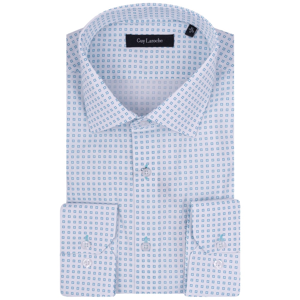 Guy Laroche Λευκό Πουκάμισο Με Σχέδιο - GLDS18710/SL
