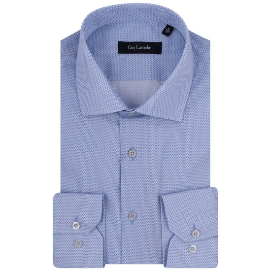 Guy Laroche Σιέλ Πουκάμισο Με Μικροσχέδιο - GLDS18713/CL